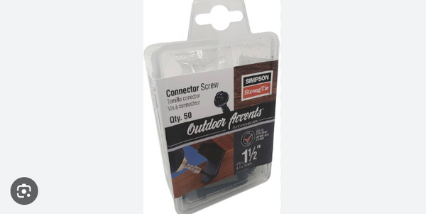 Simpson Strong Tie SD10112DBBR50 #10 1-1/2 Inch Black Screws 50 Pack Simpson Strong Tie SD10112DBBR50 #10 1-1/2 Inch Black Screws 50 Pack