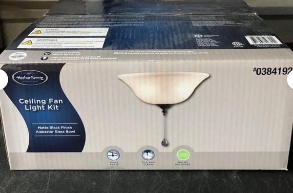 Harbor Breeze 12.6-in 2-Light Bronze LED Ceiling Fan Light Kit Harbor Breeze 12.6-in 2-Light Bronze LED Ceiling Fan Light Kit