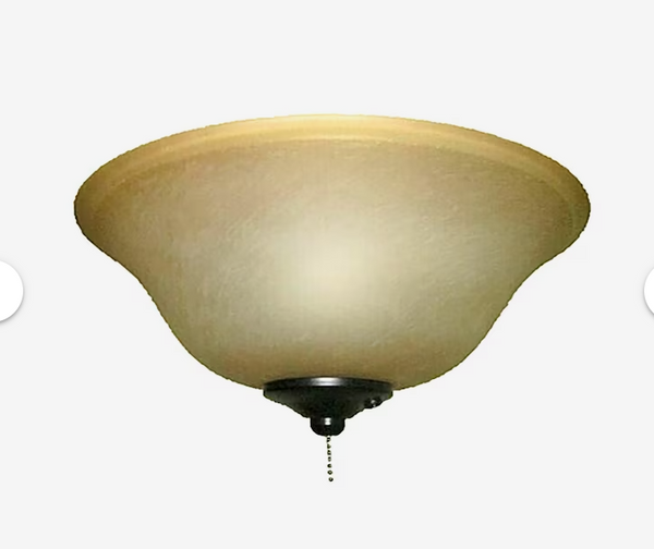 Harbor Breeze Universal 12.63-in 2-Light Bronze Incandescent Ceiling Fan Light Kit Harbor Breeze Universal 12.63-in 2-Light Bronze Incandescent Ceiling Fan Light Kit