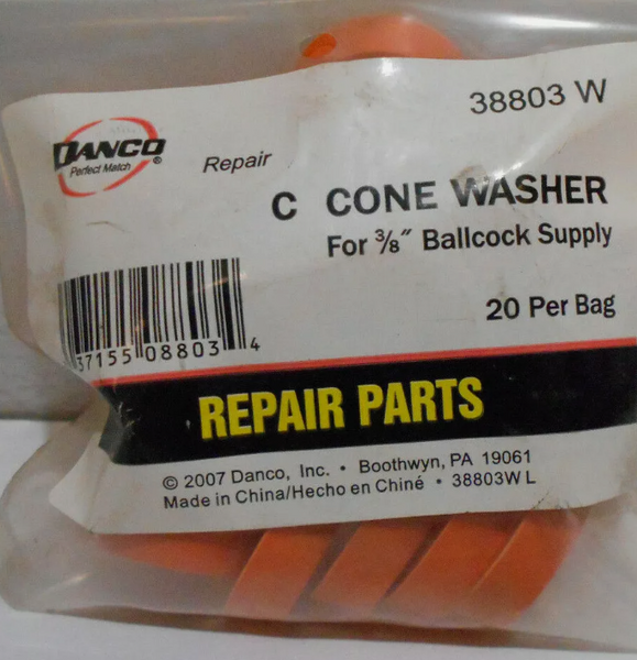 Pack of 20 Danco 5/8 in. Dia. Rubber Washers Pack of 20 Danco 5/8 in. Dia. Rubber Washers