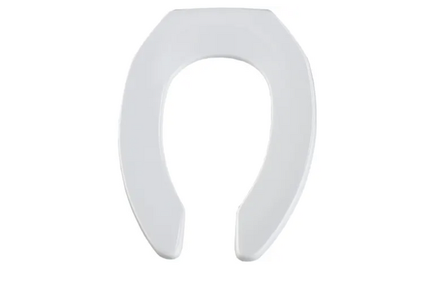 Mayfair by Bemis Never Loosens Open Front Commercial Plastic Toilet Seat White Mayfair by Bemis Never Loosens Open Front Commercial Plastic Toilet Seat White