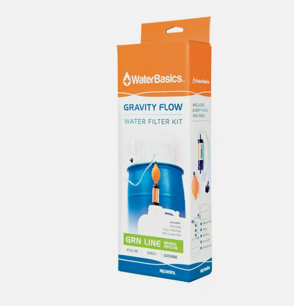 WaterBasics 80 Gallon Gravity Flow Water Filter Kit