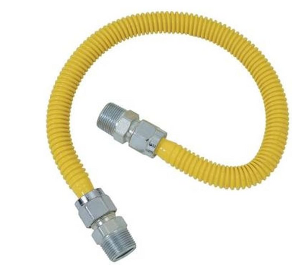BrassCraft CSSD44-24 Gas Appliance Connector, Stainless Steel
