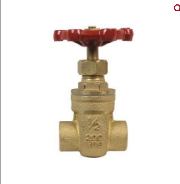 Mueller Industries B&K™ 100-503 1/2 in Compression Brass Non-Rising Stem Gate Valve