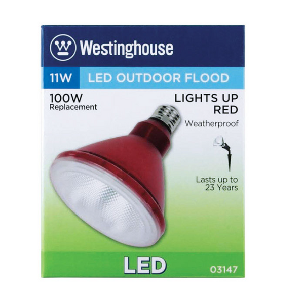 Westinghouse PAR38 E26 (Medium) LED Bulb Red 100 Watt Equivalence 1 pk