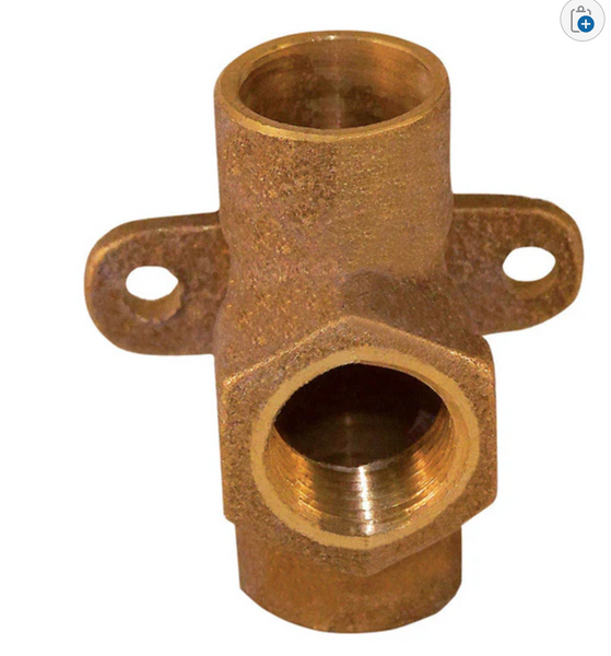 Elkhart 1/2 in. Sweat T X 1/2 in. D FPT Brass Reducing Tee Elkhart 1/2 in. Sweat T X 1/2 in. D FPT Brass Reducing Tee