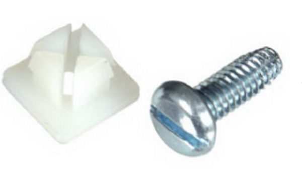 2 pack, slotted license plate bolt, zinc plated.