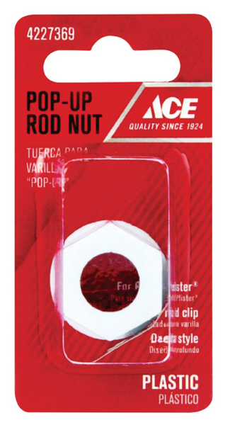 White Plastic Pop-Up Rod different