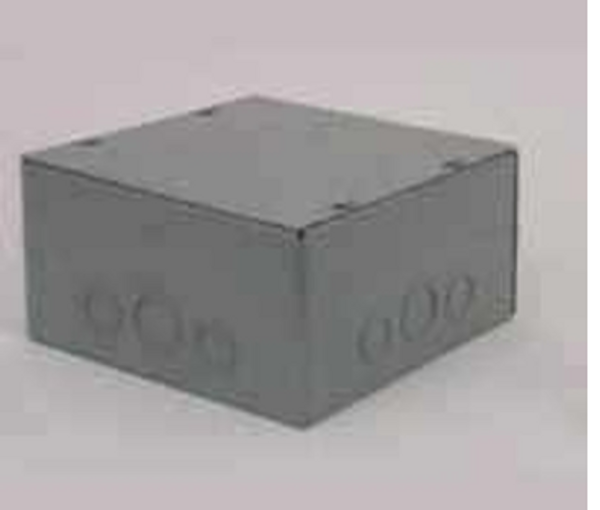 They are made of 16 gauge steel—junction boxes for terminating power or communication conductors. Boxes have flat removal covers fastened with screws. Mounting holes in the back. Gray enamel finish.Made of 16 ga steel. Junction boxes for terminating power or communication conductors. Boxes have flat removal covers fastened with screws. Mounting holes in the back. Gray enamel finish. They are made of 16 gauge steel—junction boxes for terminating power or communication conductors. Boxes have flat removal covers fastened with screws. Mounting holes in the back. Gray enamel finish.Made of 16 ga steel. Junction boxes for terminating power or communication conductors. Boxes have flat removal covers fastened with screws. Mounting holes in the back. Gray enamel finish.