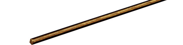 Boltmaster 3/8 in. D X 12 in. L Threaded Brass Rod Boltmaster 3/8 in. D X 12 in. L Threaded Brass Rod