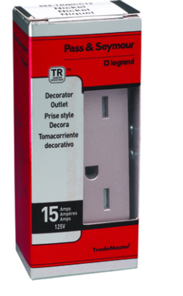 PAS 885TRNICC12 15A 125V BRUSHED XNICKEL TR DUPLE PAS 885TRNICC12 15A 125V BRUSHED XNICKEL TR DUPLE