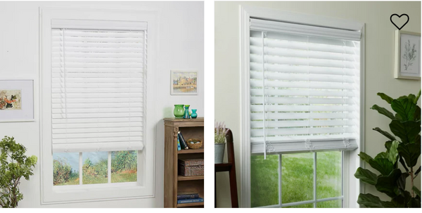 2 Inch Cordless Faux Wood Blinds are an affordable alternative to natural wood. Benefit from the look of natural wood at a fraction of the cost. These enduring, simple-to-clean blinds are engineered to withstand moisture and easily control your home’s lighting and privacy. The design of the cordless feature creates a clean look along with effortless lifting and lowering functionality without the unsightly cords. The blinds hold in place at any desired height. In addition to the simplicity of the operation, installation is quick and easy. Best of all, cordless blinds are safe for kids and pets.
2-In white faux wood blinds give your windows a fresh, modern look and create privacy in your home
Faux wood has wood textured vinyl slats that are ideal for high-humidity and high use
The cordless design raises and lowers quickly by lifting and lowering the bottom rail; no pull cords to tangle
Room darkening blocks up to 85 percent of light and provides privacy when in the closed position
Blind can be shortened in width up to a maximum of 4 inches and height up to a maximum of 10 inches or five slats
Decorative crown moulding style valance is included to complete the look
29.5-In W X 72-in L White blinds can be mounted inside or outside the window frame
Heads rails are constructed of vinyl of long-lasting durability
It features a wand on the left side of blind people that allows you to open and close the slats. 2 Inch Cordless Faux Wood Blinds are an affordable alternative to natural wood. Benefit from the look of natural wood at a fraction of the cost. These enduring, simple-to-clean blinds are engineered to withstand moisture and easily control your home’s lighting and privacy. The design of the cordless feature creates a clean look along with effortless lifting and lowering functionality without the unsightly cords. The blinds hold in place at any desired height. In addition to the simplicity of the operation, installation is quick and easy. Best of all, cordless blinds are safe for kids and pets.
2-In white faux wood blinds give your windows a fresh, modern look and create privacy in your home
Faux wood has wood textured vinyl slats that are ideal for high-humidity and high use
The cordless design raises and lowers quickly by lifting and lowering the bottom rail; no pull cords to tangle
Room darkening blocks up to 85 percent of light and provides privacy when in the closed position
Blind can be shortened in width up to a maximum of 4 inches and height up to a maximum of 10 inches or five slats
Decorative crown moulding style valance is included to complete the look
29.5-In W X 72-in L White blinds can be mounted inside or outside the window frame
Heads rails are constructed of vinyl of long-lasting durability
It features a wand on the left side of blind people that allows you to open and close the slats.