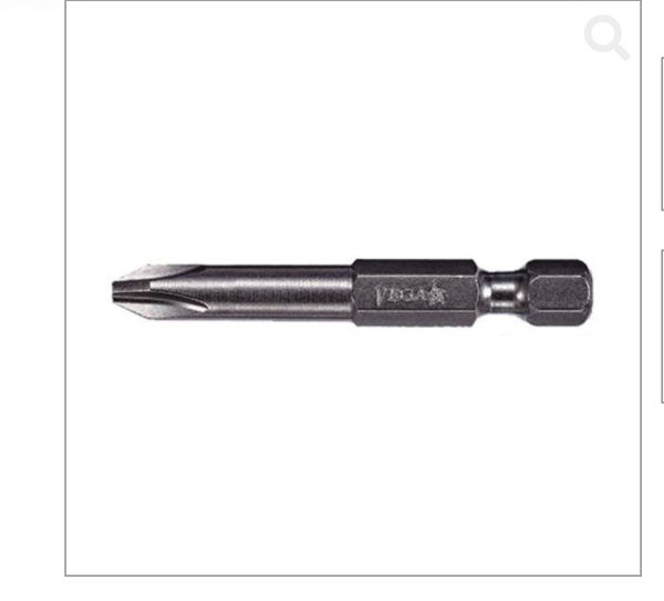 Vega™ 150P2A Power Bit, Phillips Point, #2 Point, 2 in OAL, 1/4 in Shank, Steel Vega™ 150P2A Power Bit, Phillips Point, #2 Point, 2 in OAL, 1/4 in Shank, Steel