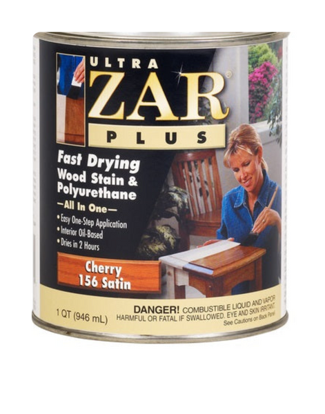 ULTRA ZAR Plus Satin Cherry Oil-Based Fast-Drying Wood Stain and Polyurethane 1 qt. ULTRA ZAR Plus Satin Cherry Oil-Based Fast-Drying Wood Stain and Polyurethane 1 qt.