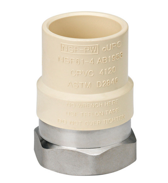 Homewerks Schedule 40 1 in. Slip X 1 in. D FPT CPVC Transition Adapter