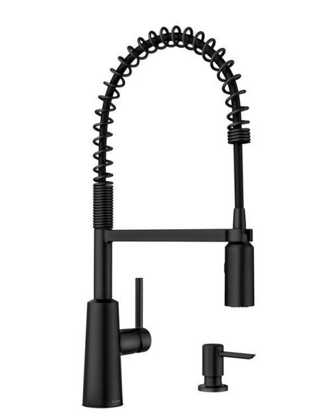 Moen Nori One Handle Matte Black Kitchen Faucet(MINORBOXDAMAGE) Moen Nori One Handle Matte Black Kitchen Faucet(MINORBOXDAMAGE)