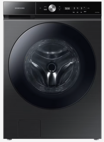 Samsung Bespoke 5.3-cu ft High Efficiency Stackable Steam Cycle Smart Front-Load Washer (Brushed Black) ENERGY STAR Samsung Bespoke 5.3-cu ft High Efficiency Stackable Steam Cycle Smart Front-Load Washer (Brushed Black) ENERGY STAR