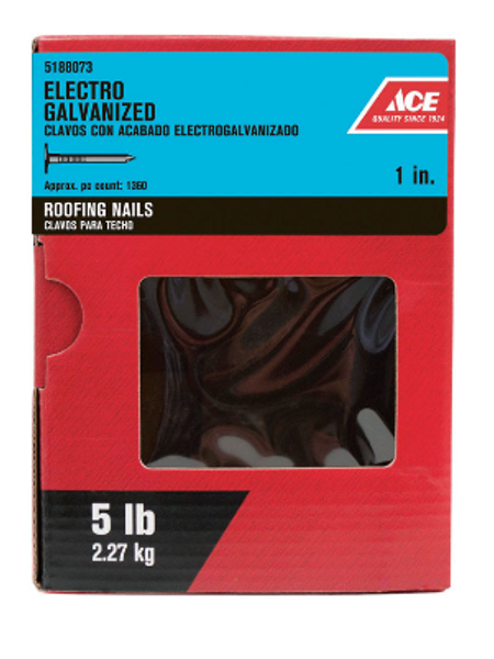 Used for applying roofing, asphalt shingles, insult
Galvanized to help prevent rusting
Conforms with ASTM F1667