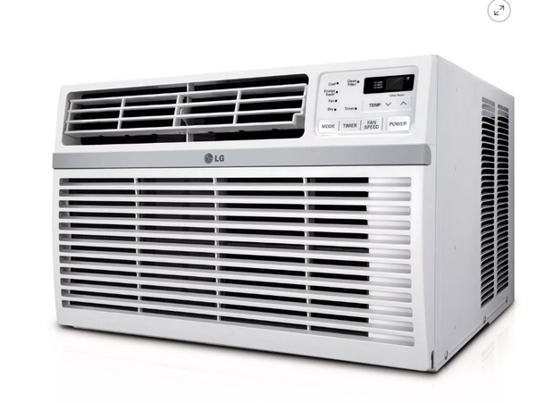 LG Electronics 8,000 BTU 115V Window-Mounted Air Conditioner LW8016ER with Remote Control