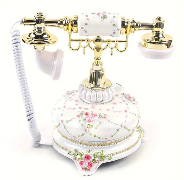 Vintage European Style Handset Telephone Antique Old Fashioned Telephone