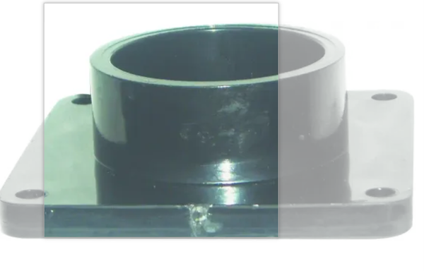 Us Hardware RV-727C RV Spigot 1-1/2 Inch Male Split Black