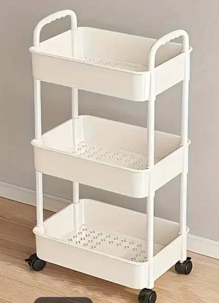 Plastic Rolling Utility Cart with Casters Plastic Rolling Utility Cart with Casters