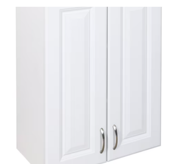 Estate 23.75-Inches W x 32-Inches H Wood composite White Wall-mount Utility Storage Cabinet(MUST PICK-UP)