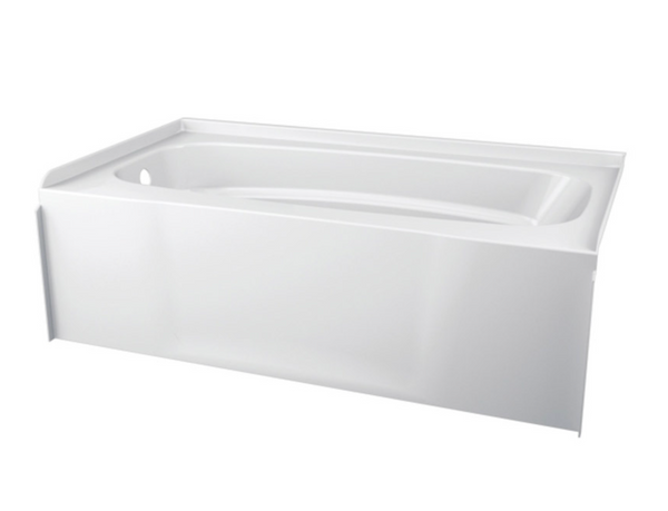 Delta Hycroft 19-1/4 in. H X 32 in. W X 60 in. L White Bathtub