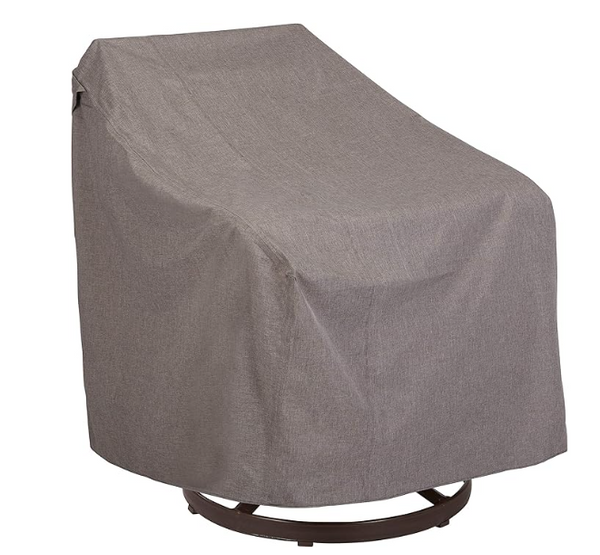 Modern Leisure Garrison Swivel Lounge Patio Chair Cover - Weather-Resistant Fabric - Outdoor Furniture Protection Perfect for Patio, Deck, and Porch - 37.5" L x 39.25" W x 38.5" H - Heather Grey   ONE PACKAGE OPENED
