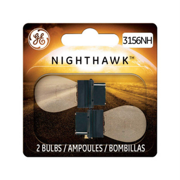 GE Nighthawk S8 3156NH Bulbs (2-Pack) – High-Performance 12.8V Mini Automotive Lights | 3156, 3157, 4157 Replacement | 30% Brighter Than Standard | OEM Quality for Turn Signals & Brake Lights