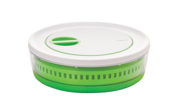 Progressive Prepworks Green/White Plastic Salad Spinner 4 qt