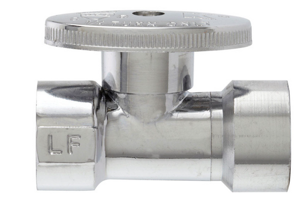 Keeney 1/2 in. FIP in. X 1/2 in. Brass Shut-Off Valve BOX DAMAGE Keeney 1/2 in. FIP in. X 1/2 in. Brass Shut-Off Valve BOX DAMAGE