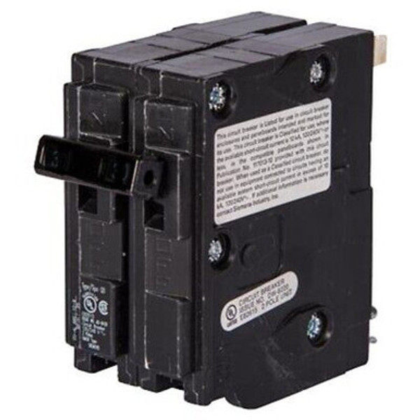 Siemens -HI 20 Amp Double-Pole D220 Circuit Breaker | QO Replacement, UL Listed, 120/240V, Compact Plug-In Design Siemens -HI 20 Amp Double-Pole D220 Circuit Breaker | QO Replacement, UL Listed, 120/240V, Compact Plug-In Design