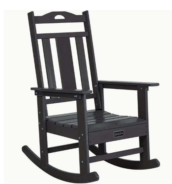 Outdoor Rocking Chair Black