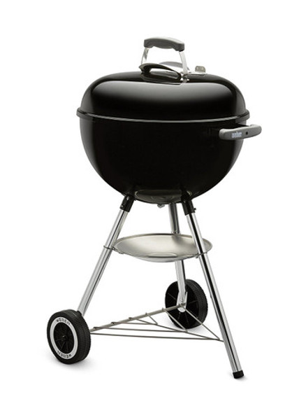 Weber 441001 18.5-Inch One Touch Silver Kettle Grill, Black – Classic Charcoal BBQ for Outdoor Cooking Weber 441001 18.5-Inch One Touch Silver Kettle Grill, Black – Classic Charcoal BBQ for Outdoor Cooking