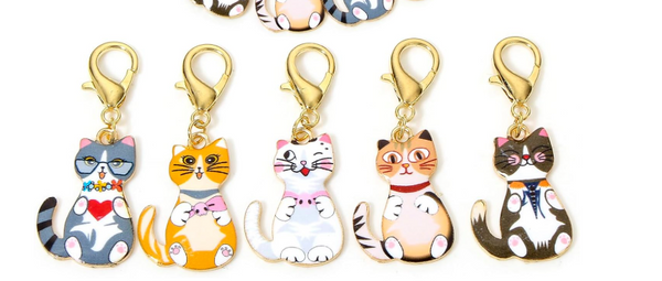 DoreenBeads Stitch Markers for Crocheting and Knitting, Alloy Enamel Crochet Marker Crochet