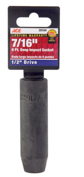 Ace 1/2 in. drive SAE 6 Point Impact Socket