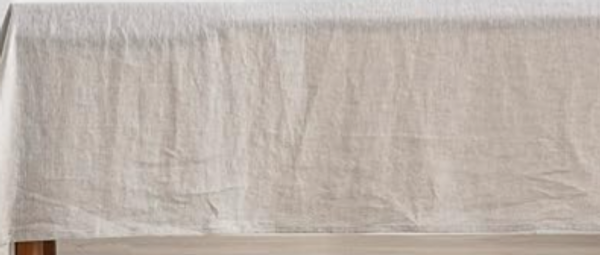 EVERLY 100% Pure Linen Rectangle Tablecloth – 84 x 60 Inches, Natural French Flax, Hypoallergenic, Rustic Chic, Machine Washable EVERLY 100% Pure Linen Rectangle Tablecloth – 84 x 60 Inches, Natural French Flax, Hypoallergenic, Rustic Chic, Machine Washable