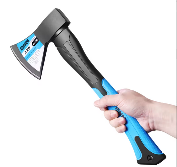 13.5" Alloy Steel Axe with Nonslip Thermoplastic Handle – 1.32lbs Head, Drop Forged, Heat Treated, Lightweight Design 13.5" Alloy Steel Axe with Nonslip Thermoplastic Handle – 1.32lbs Head, Drop Forged, Heat Treated, Lightweight Design