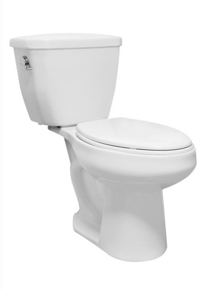 Cato Berlin ADA-Compliant 1.28 GPF White Elongated Complete Toilet – High-Efficiency 2-Piece, 17″ Rim, Floor-Mount, Hardware Included