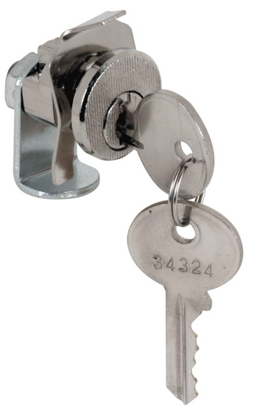 Nickel-Plated 5-Pin Tumbler Steel Mailbox Lock – Key Removes Only When Locked