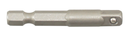 Best Way Tools Hex/Square 1/4 in. X 2 in. L Socket Adapter Carbon Steel