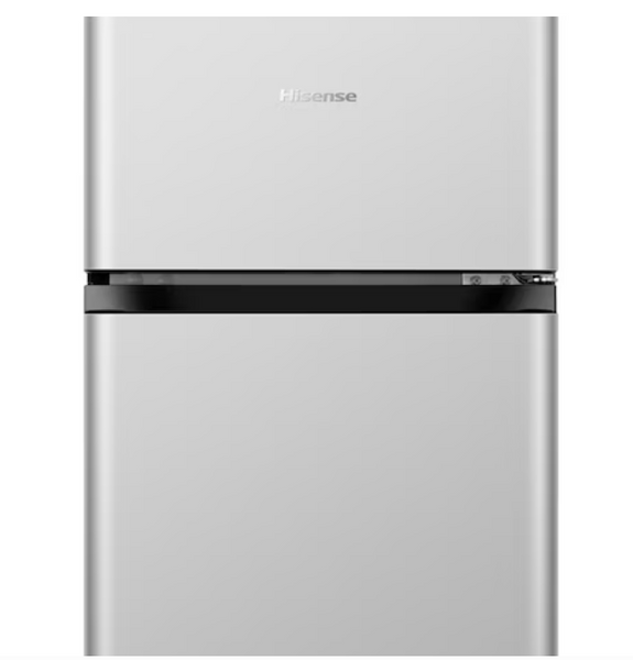 Hisense 3.1-cu ft Mini Fridge with Freezer ( Silver ) ENERGY STAR