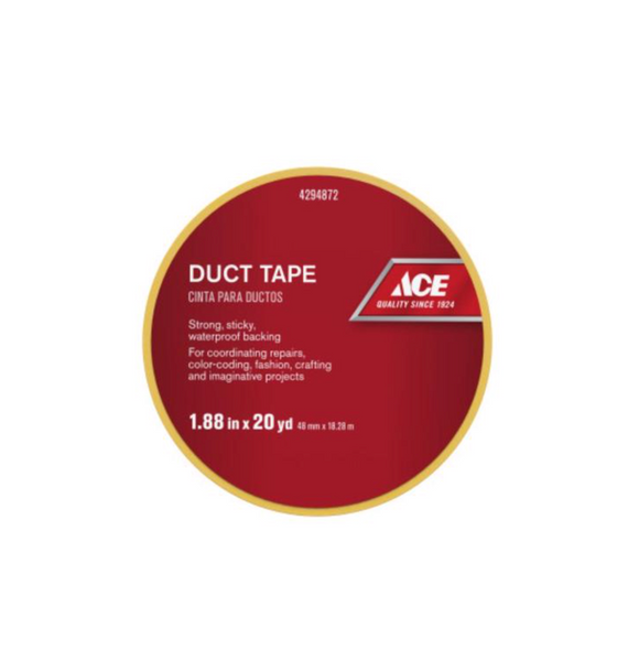 Ace 1.88 in. W X 20 yd L Yellow Solid Duct Tape