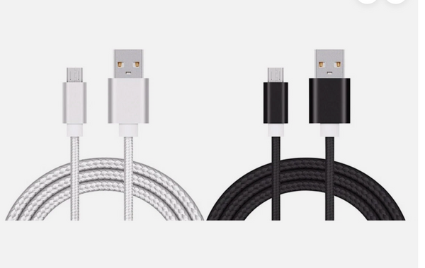 Fabcordz SOY-022 USB Charging and Sync Cable 6 ft. L Multicolored Pair