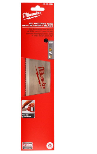 Milwaukee 12 in. L X 12 in. W Steel PVC/ABS Saw Replacement Blade 10 TPI 1 pk