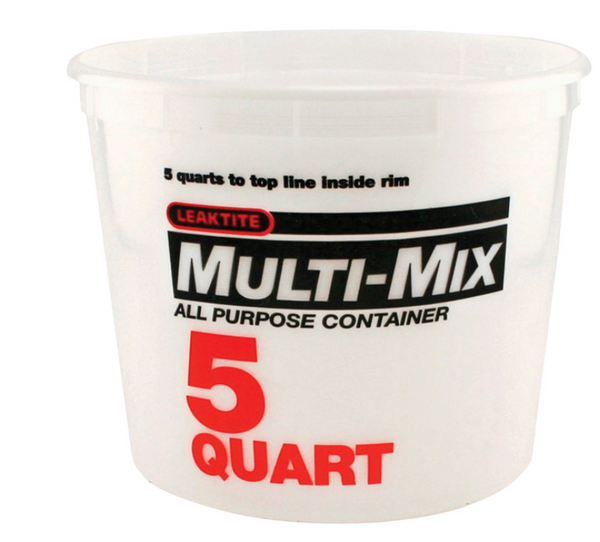 Leaktite Clear 5 qt Multi-Mix Container