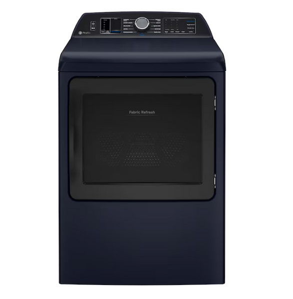 GE Profile 7.3-cu ft Vented Electric Dryer with Steam Cycle ( Sapphire Blue