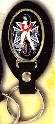 Lucky 13 Back Tire Keychain