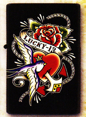 Lucky 13 Blue Sparrow Lighter